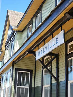 Melville Rail Station Exterior Renovated